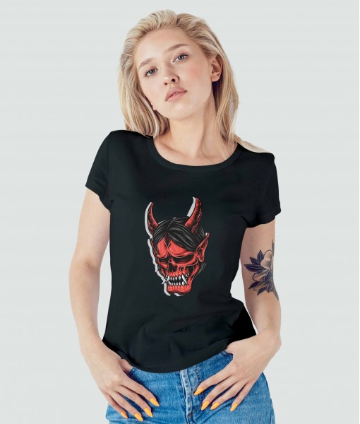 Дамска тениска с щампа Готика Devil